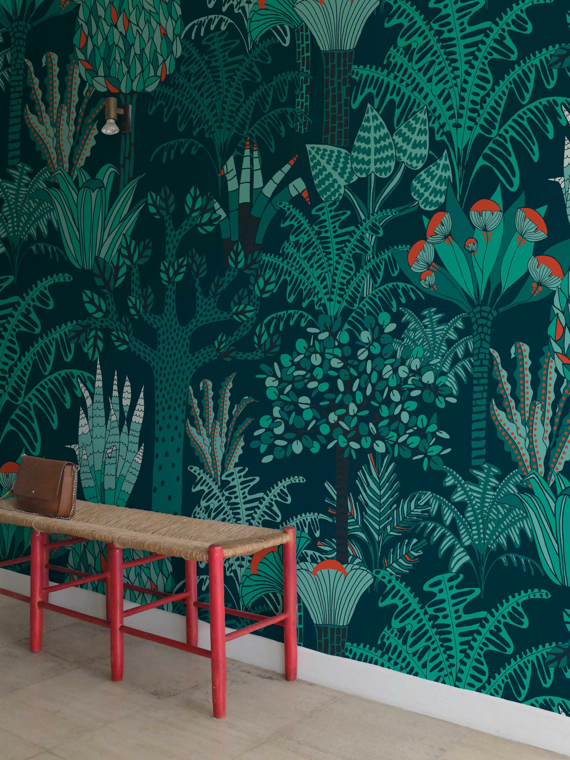 DECOR 1 JUNGLE VERMILLON
